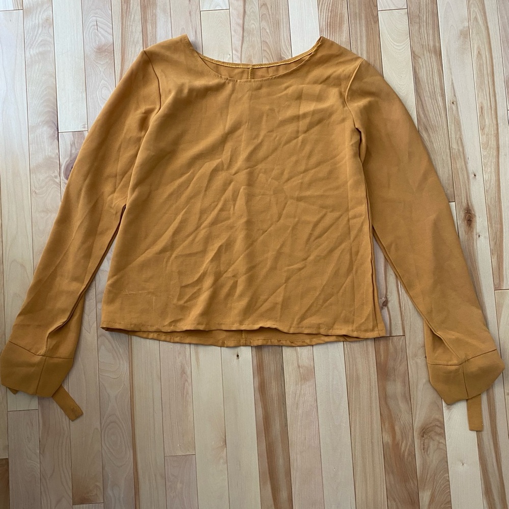Mustard Long Sleeve Women's Top